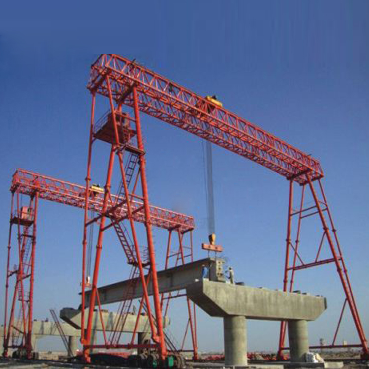 Grue à portique à poutre de lancement