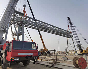 Installation Site of Truss Type Gantry Crane in Pakistan